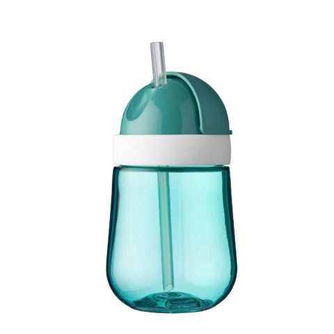 MEPAL. Educational cup with straw 300ml (turquoise) - Getting ready for a walk outside and want to take your baby's juice or water with you? Then you'll love the Mepal cup without worrying about spills in your bag. It features a smart lid for added safety and hygiene. Just slide it out and the straw appears! Simple enough for young children to learn to drink on their own, while promoting healthy oral muscle and tooth development.