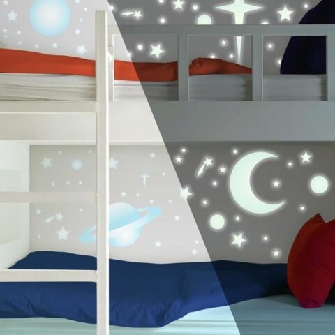 RMK1141 RoomMates. Luminescent wall stickers "Planets" - Decorate the room in your own personal, elegant way with the help of RoomMates' quality stickers! RoomMates stickers leave no marks when removed.