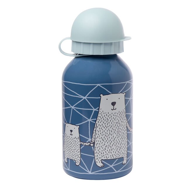 Sigikid Children's Stainless Steel Bottle 350ml 'Teddy Bear' Code: 25034 - Stainless steel water bottle by Sigikid. Its size is suitable for children's small hands. The particularly soft material of which the lid is made allows easy opening and closing by the child. Suitable for dishwasher. Capacity 350 ml.