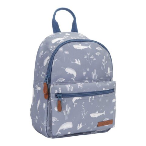 LD4942 LITTLE DUTCH. Backpack Ocean Blue - This cute backpack is perfect for school adventures.