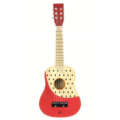 Svoora Wooden Children's six-string guitar 'Indie' 64cm. Code: 14004 - Svoora has created a wooden six-string guitar with which the future musicians discover their first notes! It has a tuning mechanism. Children can coordinate their eye-hand movement and fine motor skills. Includes a strap so you can hang it up. Suitable for ages 5 and up.