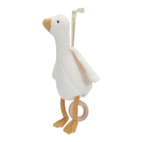 LD8506 Little Dutch Fabric musical doll Little Goose 30cm - Soft, fabric musical doll that plays the melody from Brahm's Lullaby. Just pull the string and let the music do its magic!