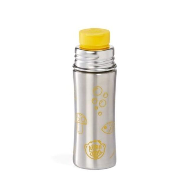 AFZ-BOT001 AFFENZAHN. Stainless Steel Tigger Bottle - Safe stainless steel bottle with secure closure. Ideally combined with Affenzahn bags and suitable for everyday use at school or anywhere else.