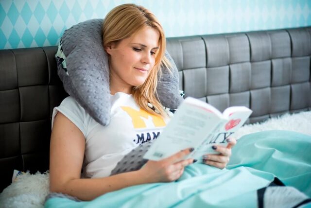 Seconds image for KURA ECRU FLY ME TO THE MOON NUDE - Soft, comfortable and versatile feeding pillow. Κura is our iconic product: it can work as a pillow during pregnancy, as a feeding pillow, but it is not only ideal for Mums. The Κura is ideal for children and adults to sleep, rest, play and it works well as a travel pillow or even a laptop pad! It's a real must have for every baby.