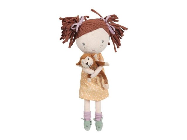 LD4526 LITTLE DUTCH. Sophia doll (35 cm) - Sophia will become your child's new friend! An elegant and cute plush doll with a relaxed outfit, ideal for both hugs and endless play. She can sit next to you and keep you company in the house, but also in all your excursions.