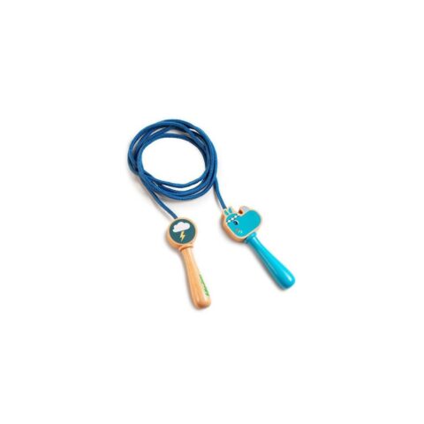 LI83187 LILLIPUTIENS- Skipping rope with wooden handles Marius - Lovely wooden rope by Lilliputiens, with the Marius character on the handles!