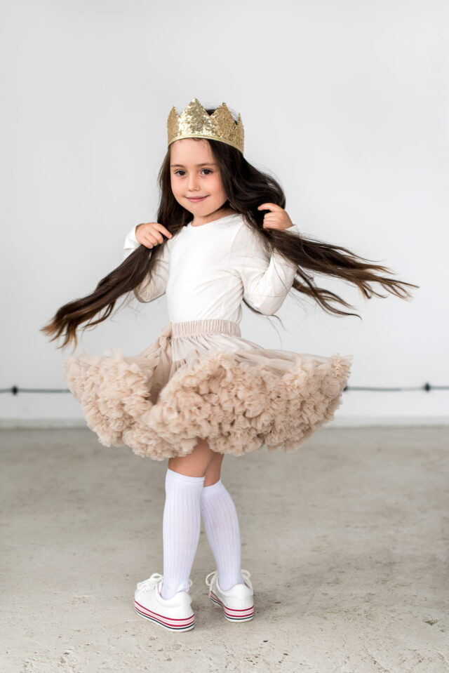 Seconds image for PETTISKIRT SKIRT - CAPPUCINO - Fluffy as a cloud will make little girls feel like princesses!