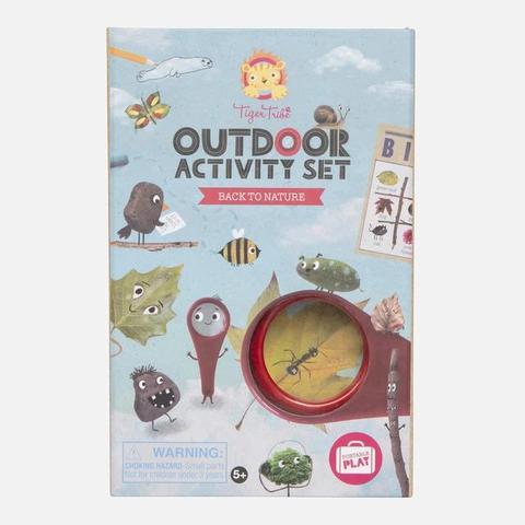BER-3760266 TIGER TRIBE. Outdoor Activity Set - Back to Nature - Outdoor Activity Set - Back to Nature is a gentle, activity-based introduction to mindfulness designed to get children off the couch, unplugged and outside exploring nature.