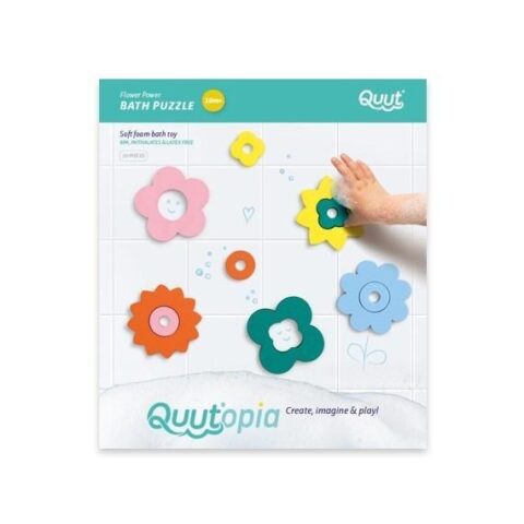 Quutopia. Bathroom game - puzzle Flowers - Go back in time with this retro flower power bath puzzle!