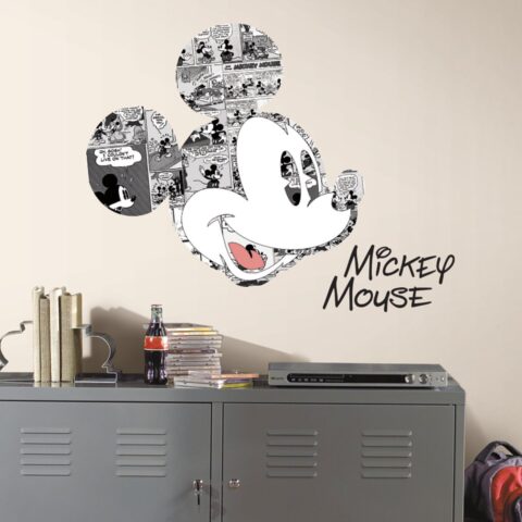 RΜΚ2860 RoomMates. Αυτοκόλλητα τοίχου "Mickey Mouse Graphic". - Διακοσμήστε το δωμάτιο με τον δικό σας προσωπικό, κομψό τρόπο και τη βοήθεια των ποιοτικών αυτοκόλλητων της RoomMates! Τα αυτοκόλλητα της RoomMates δεν αφήνουν σημάδια και υπολείμματα κατά την αφαίρεσή τους.