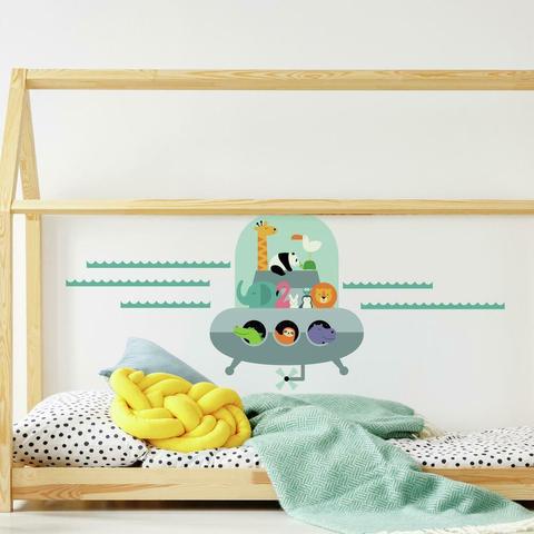 Seconds image for RMK4116 RoomMates. Wall stickers "Zoos-ufo". - Decorate the room in your own personal, elegant way with the help of RoomMates' quality stickers! RoomMates stickers leave no marks when removed.