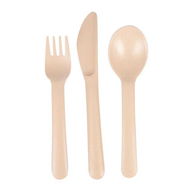 EKB72743 EKOBO. Bamboo spoon-knife-fork set Blush (pink) - Designed for pint-sized hands, this set is conceived for kids 4 and up who begin to mimic cutting and shoveling food with a fork and a knife. Our children's cutlery includes a fork, a knife, and a spoon.