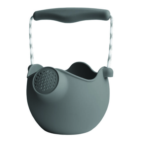Scrunch Watering can made of recyclable silicone Cool Gray - Say goodbye to bulky, hard plastic watering cans that break and take up space.