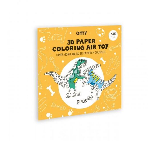 OMY-AIR03 OMY. DINOS - 3D AIR TOY - The dinosaurs Air Toy are two inflatables cool toys or a beautiful bedroom decoration..