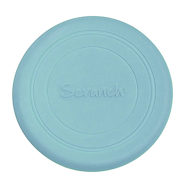 Scrunch Frisbee made of recyclable silicone Duck Egg Blue - Scrunch's Frisbee is a wonderful accessory and kinetic toy that can be folded, compressed, bent, crumpled and rolled up without ever losing its shape! Easy and soft to the touch, Scrunch Frisbees are made from non-toxic silicone and are ideal for the beach,garden and countryside.