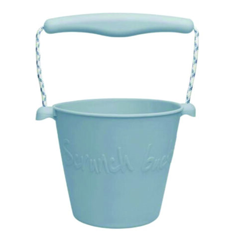Scrunch Recyclable Silicone Bucket Duck Egg Blue - Wrap them, fold them, crumple them - put them in your luggage.