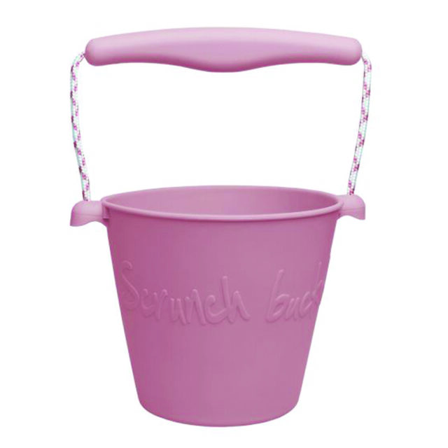 Scrunch Recyclable Silicone Bucket - Dusty Rose - Wrap them, fold them, crumple them - put them in your luggage.