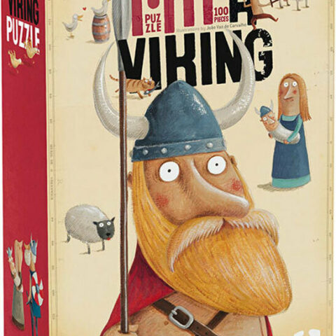 100 Piece Puzzle The Vikings Londji - 100-piece puzzle, made of recycled paper and cardboard, with beautiful illustrations, to experience the life of the Vikings.