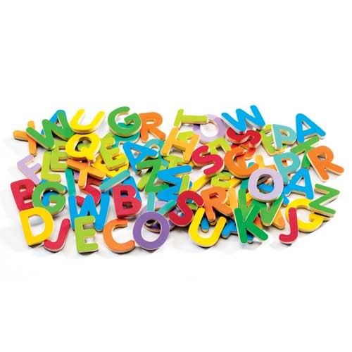 Seconds image for Djeco Wooden magnets 'Latin capital letters' 83 pcs. - The magnetic set 'little letters' by Djeco will amaze our little ones. In the most  funny way children have the opportunity to learn the Latin alphabet and play with word composition. The set includes 83 pieces. Suitable for children from 4 years old and up. Packaging dimensions: 21,8x 18,8x 3 cm.