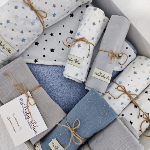 Blue Grey Stars & White Stars - Η προετοιμασία σας για το μαιευτήριο έχει τη σφραγίδα της BabyBlue!!
