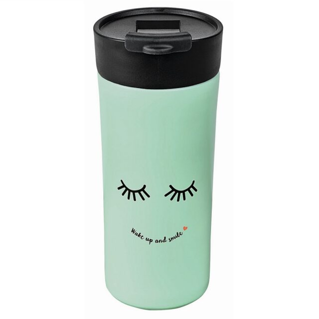 Cook & STYLE Thermobottle Smile 450ml - Thermo mug suitable for all hot beverages up to 100 ° C. Capacity: 450 ml ,made of double-walled stainless steel, BPA-free, keeps hot or cold beverage for several hours + in a gift box.