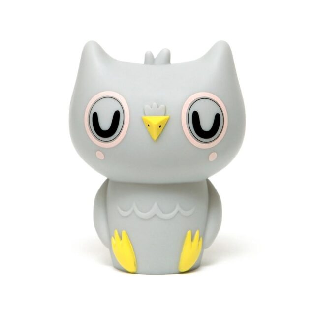 Petit Monkey-Owl night light grey - This perky owl will watch of your litlle ones when falling asleep, to join them during sleepovers & holidays. This feather friend is cute and stylish also when they don't glow a perky owl to decorate their room.