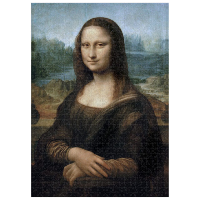 Londji, Mona Lisa Puzzle 1000 pieces - Discover the beautiful image of the Mona Lisa, as painted by Leonardo da Vinci in the early 16th century, in this high quality 1000 piece puzzle. Made from high quality recycled paper and cardboard. Puzzle dimensions: 46 x 65 cm.