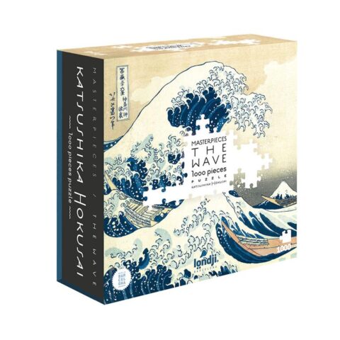 LONDJI PUZZLE THE BIG WAVE 1000 PIECES - Discover, in this high quality 1000 piece puzzle, the beautiful image of the Great Wave outside Kanagawa, sculpted by Katsushika Hokusai in the early 19th century.
