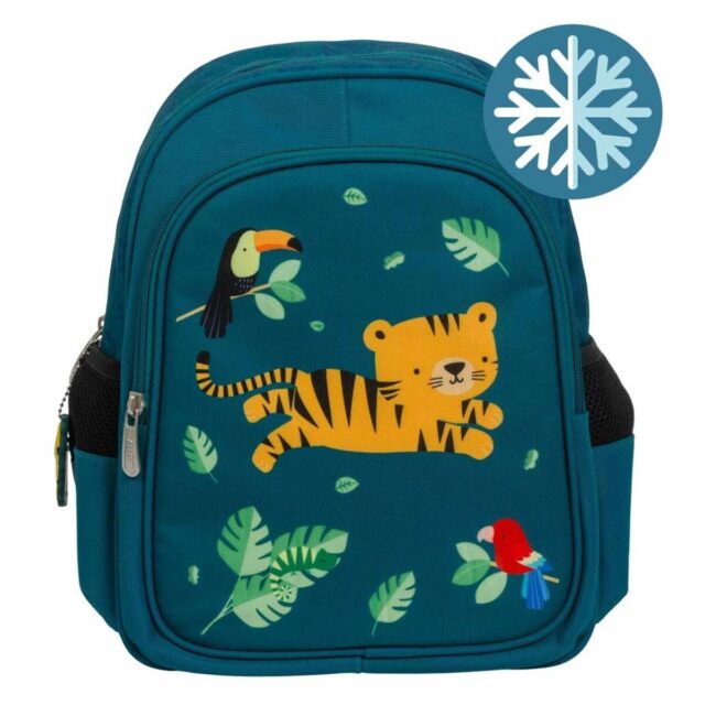 A little lovely company: Backpack Jungle tiger - This lovely backpack with insulated compartment has plenty of space and ensures that snacks and drinks stay cold or warm. It has two side pockets and an extra buckle on the front.