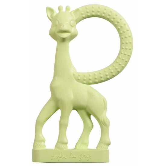 Sophie Giraffe- teething cricket Vanilla Green - For the baby's sore gums. Soft and gentle to bite, easy to grip with your little hands and with embossed surfaces.