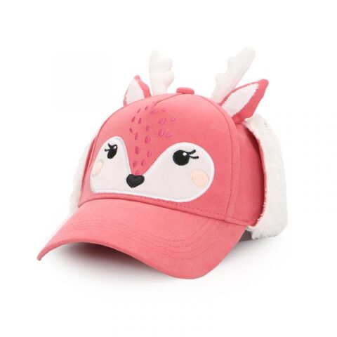 FlapJackKids Kids 3D Winter Cap with Ear Flaps – Deer - These ridiculously adorable winterized 3D caps are the must-have staple of the season. Your little one will love the fun, whimsical characters with 3D details, and you'll be just as pleased with the sturdy construction and warm, sherpa-lined ear flaps that can be flipped up or down for maximum versatility. Keep them cozy in style with this easy-to-wear classic!