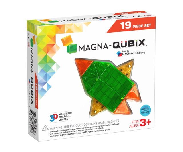 Magna-Qubix® 19-Piece Set - Whatever your child dreams up can be made a reality with the Magna-Qubix® 19-Piece Set! An exciting new collection from the Magna-Tiles® family, these magnetic shapes do more than yield hours of exciting, unstructured, imaginative play.
