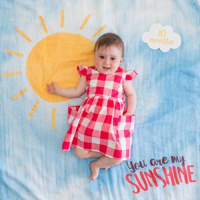 photography muslin with sun, cloud and inscription you are my sunshine