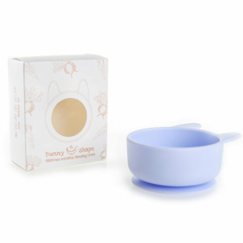 Silicone bunny bowl with suction cup
