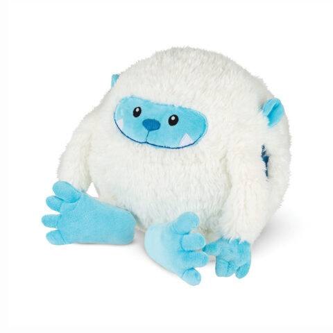 Yeti animals with blue hands and feet. White body and hairy!