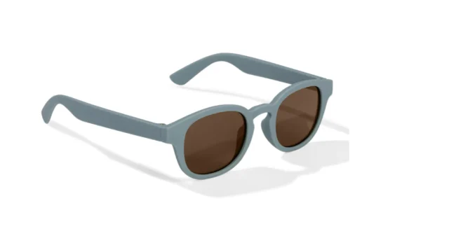 Glasses with dark lens in light blue