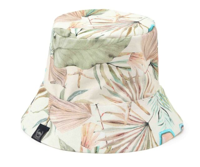 Καπέλο μπόχο με πάλμες σε παλ χρώματα