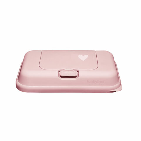 Pink case with lid and heart