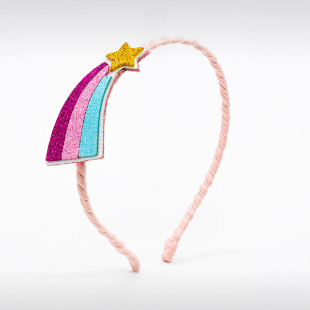 Tiara with star and colorful tail