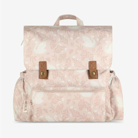 τσάντα ροζ με κύκνους