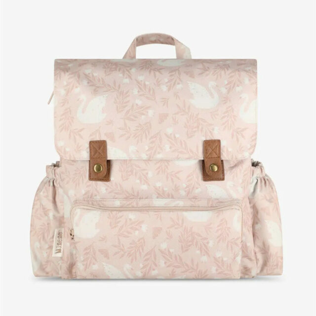 τσάντα ροζ με κύκνους