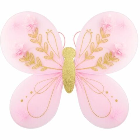 ροζ πεταλούδα με φτερά